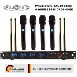 GILBORD WRL878 σετ 4 ασύρματων μικροφώνων